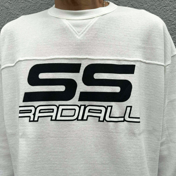RADIALL - COUPE - FOOTBALL SHIRT L/S  - WHITE