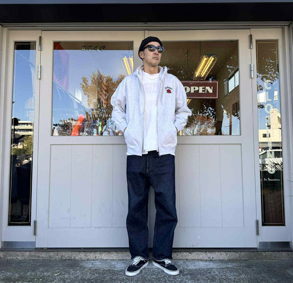 CHALLENGER - ROSE ZIP HOODIE - GRAY