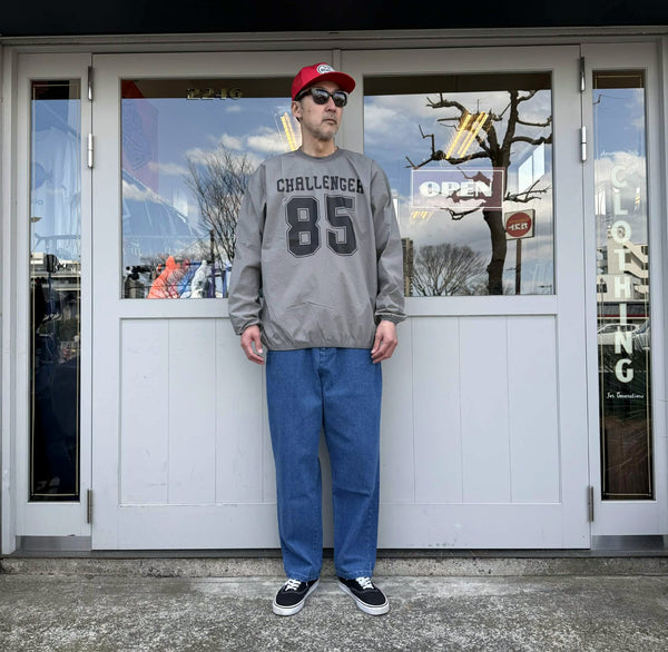 CHALLENGER - L/S NUMBERS WIND CREW - GRAY