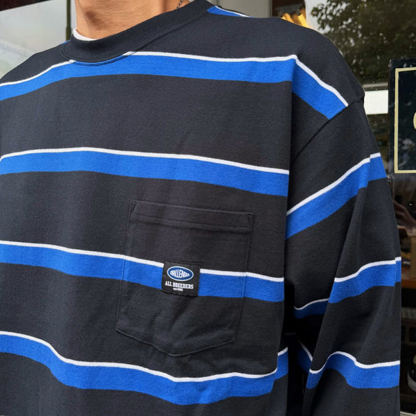 CHALLENGER - L/S AUTHENTIC BORDER TEE - BLACK
