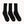 WIGWAM - CREW 3P SOCKS - BLACK