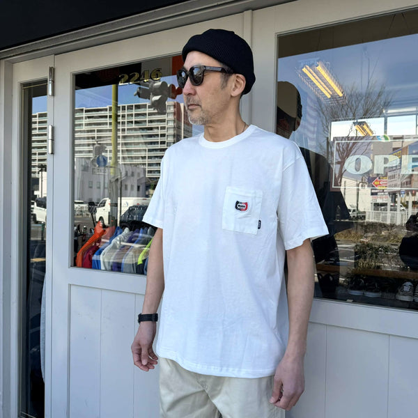 BLUCO - DRY COTTON POCKET T-SHIRT -CHAMP- WHITE
