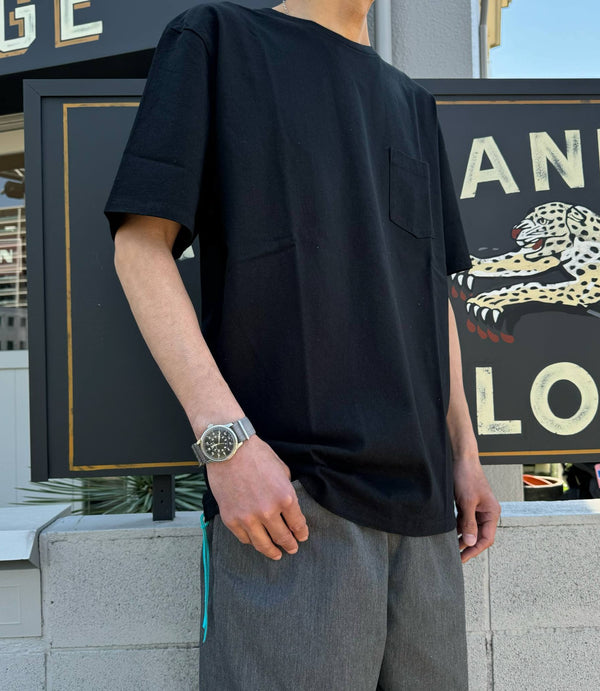 ILL ONE EIGHTY - SOLID POCKET S/S TEE - BLACK