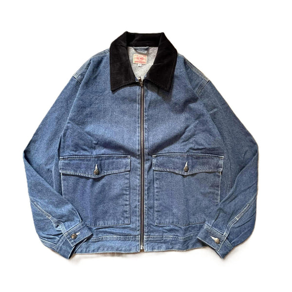 BIGMIKE - DENIM TRACKER JACKET - L.INDIGO