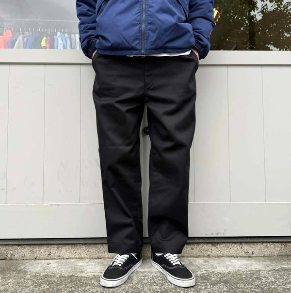 PAWG - ORIGINAL T/C WIDE TAPERED PANTS - BLACK