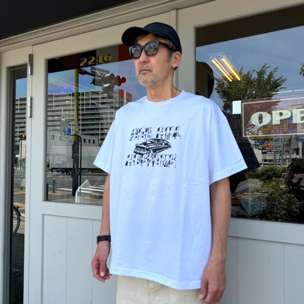 DOGHILL KUSTOMS - CLASSIC CAR TEE  - WHITE