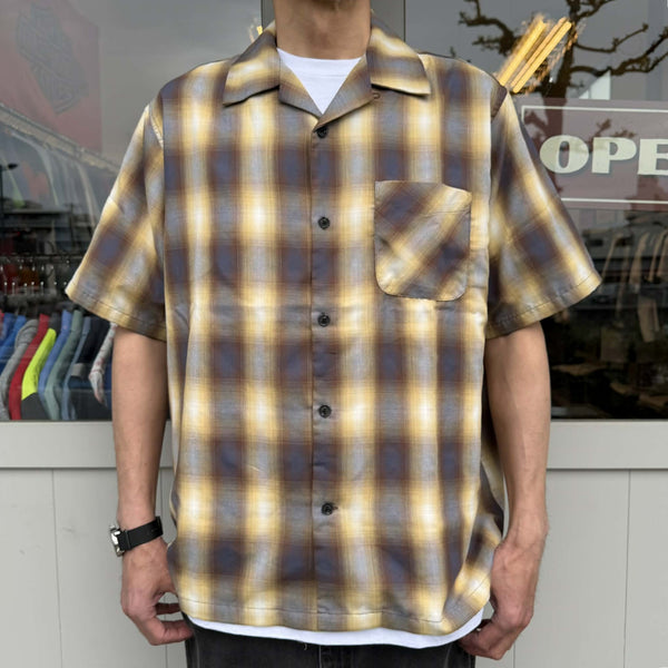 FIVE BROTHER -  LIGHT  OMBRE ONE-OP SHIRTS - BLACK×YELLOW
