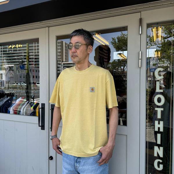 Carhartt WIP - NELSON T-SHIRTS - AIR YELLOW (garment dyed)