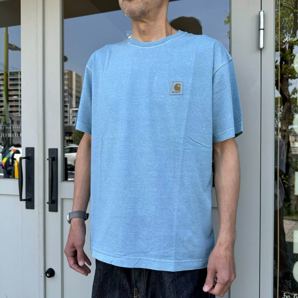 Carhartt WIP - NELSON T-SHIRTS - CLAV BLUE (garment dyed)