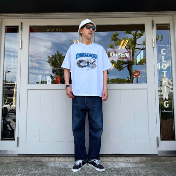 CHALLENGER - PIGMENT SNAKE TEE - WHITE