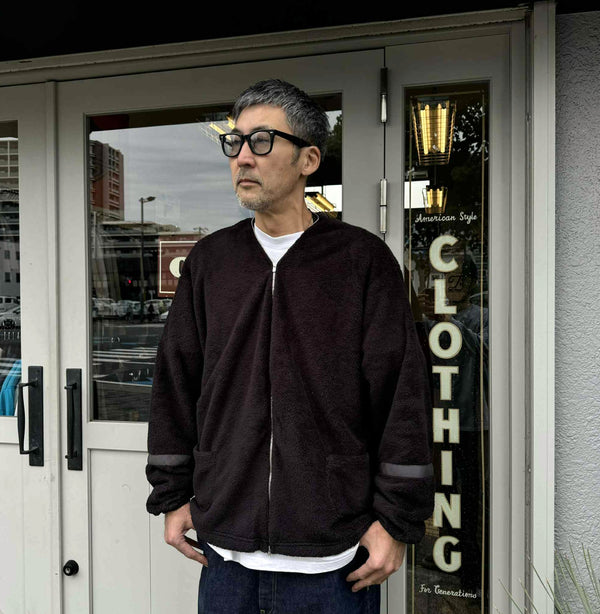 ILL ONE EIGHTY - HEAT FLLECE CARDIGAN - BLACK