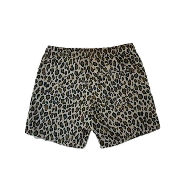 THE HARD MAN - LEOPARD SHORTS - BROWN
