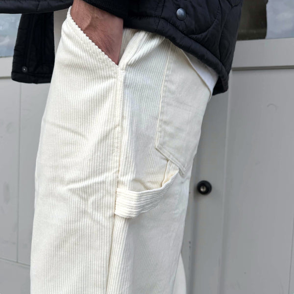 BIGMIKE - CORDUROY PAINTER EASY PANTS - OFF WHITE