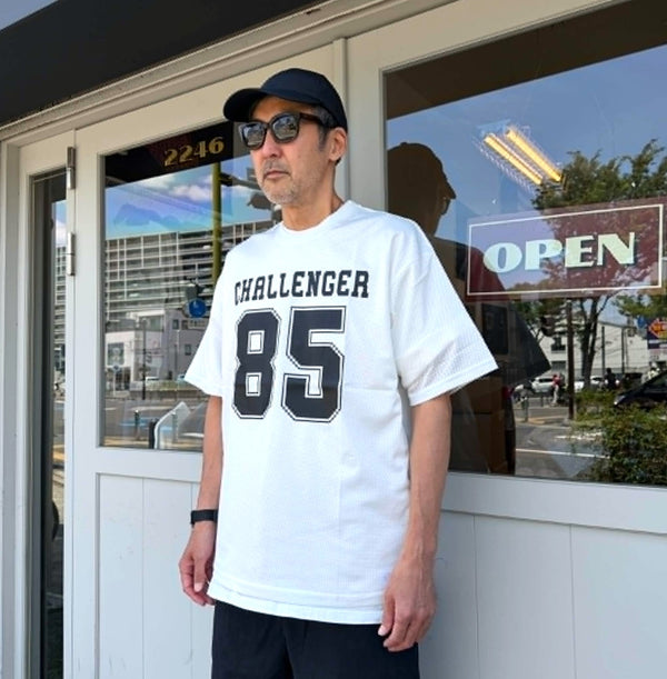 CHALLENGER - NUMBERS DRY MESH TEE - WHITE