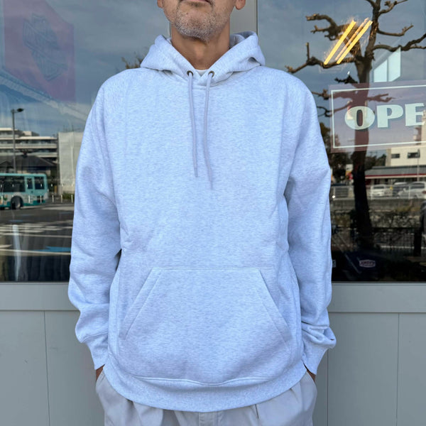 Carhartt WIP - HOODED CHASE SWEAT - ASH HEATHER / GOLD