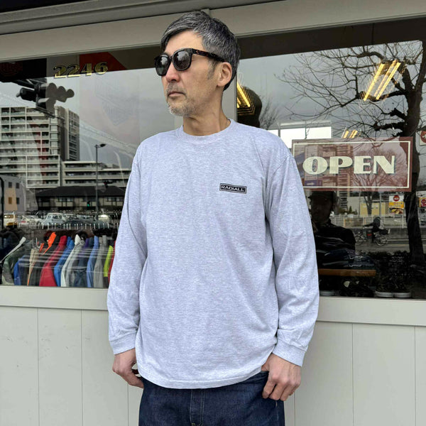 RADIALL - GUIDANCE - CREW NECK T-SHIRT L/S - FADED ASH