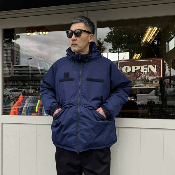 ARMY TWILL - PE WEATHER PADDING JACKET - BLUE