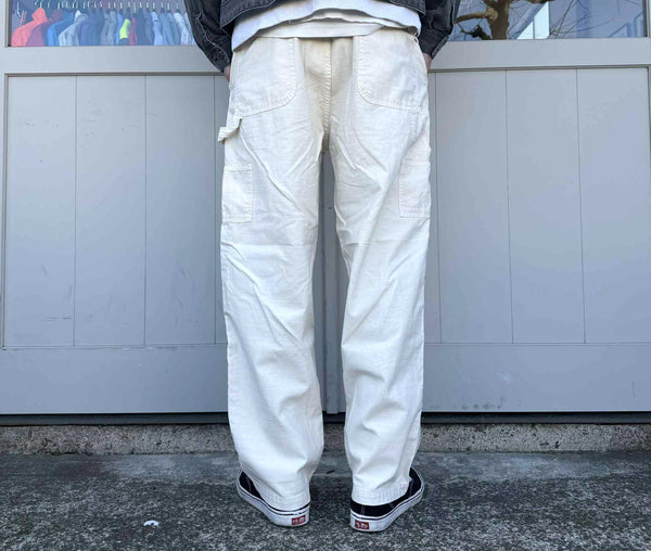 melple - CARPENTER PANTS - PAINTED - OFF WHITE
