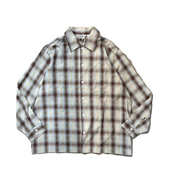 FIVE BROTHER -  LIGHT OMBRE SHIRTS - BEIGE×L.BLUE