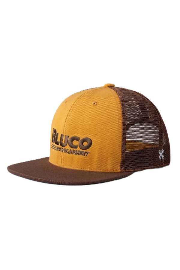 BLUCO - 6-PANEL MESH CAP - BWG - MUSTARD x BROWN