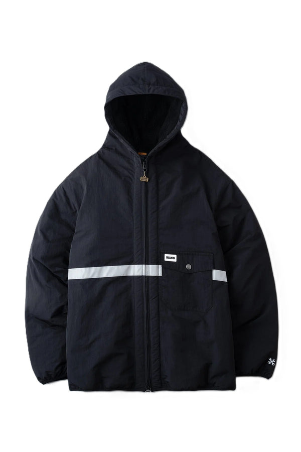 BLUCO - HOODED REFLECTOR JACKET - BLACK