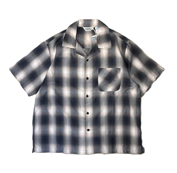 FIVE BROTHER -  LIGHT  OMBRE ONE-OP SHIRTS - BLACK×L.PINK