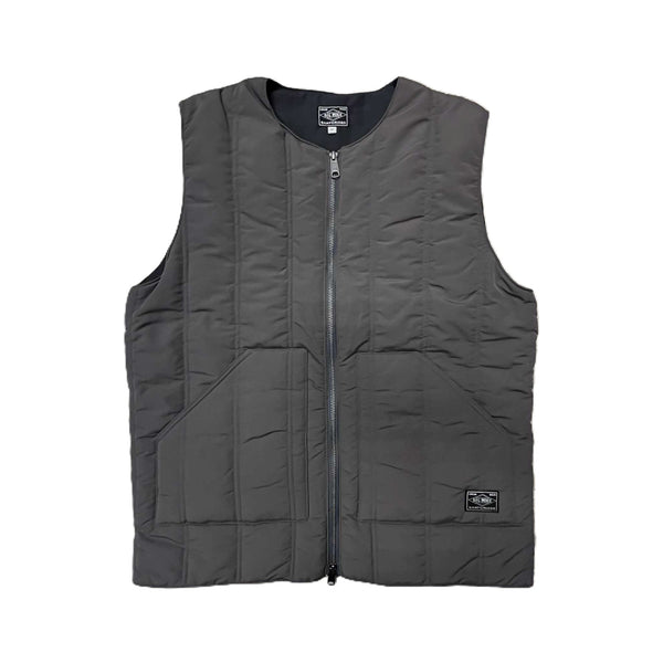 BIGMIKE - VERTICAL QUILTING VEST - CHARCOAL