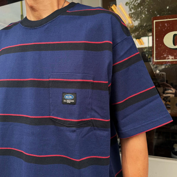 CHALLENGER - S/S AUTHENTIC BORDER TEE - NAVY