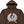 CYCLE ZOMBIES - SKULL LOGO  HOODIE - BROWN