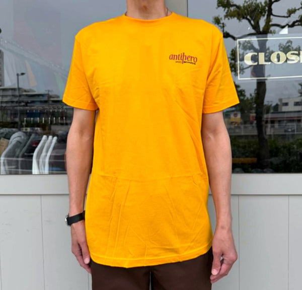 ANTIHERO -  THE BUCKY SS T-SHIRT - GOLD