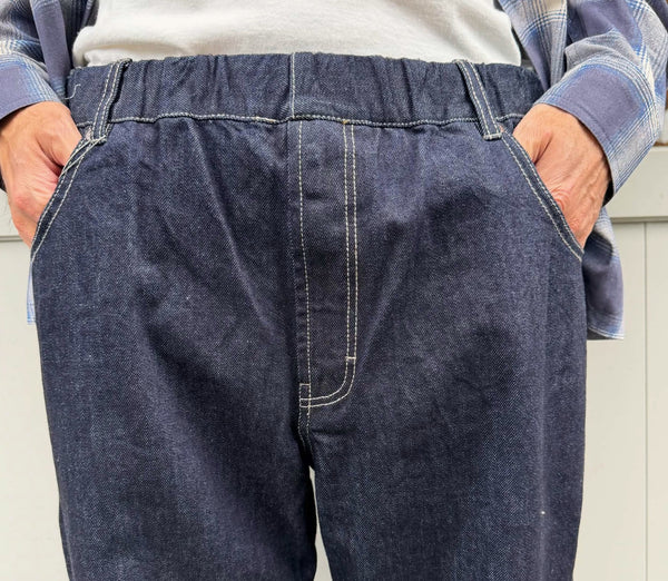 BLUCO - JAPAN DENIM EASY COWBOY PANTS - INDIGO ONE WASH
