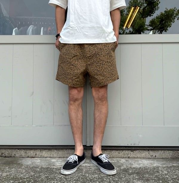 WAX - LEOPARD SHORTS - BROWN