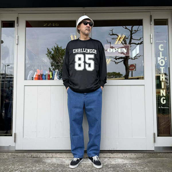 CHALLENGER - L/S NUMBERS DRY MESH TEE - BLACK