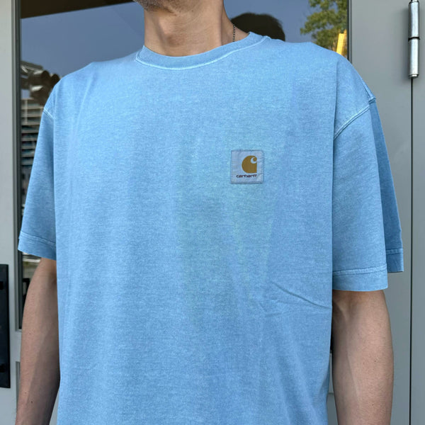 Carhartt WIP - NELSON T-SHIRTS - CLAV BLUE (garment dyed)