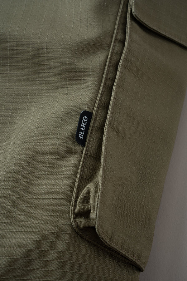 BLUCO - RIPSTOP CARGO SHORTS - OLIVE