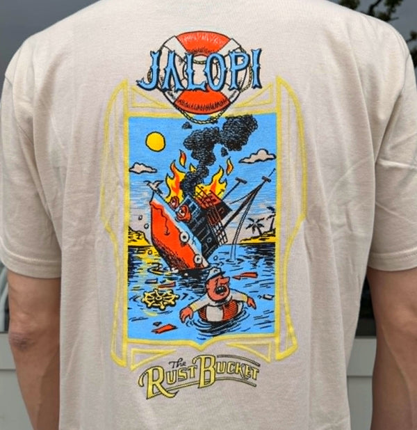 ANTIHERO -  THE RUSTBUCKET SS T-SHIRT - HEATHER BONE