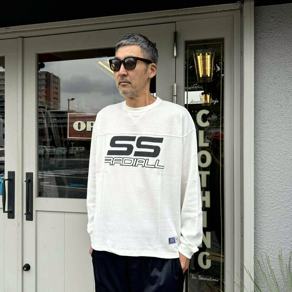 RADIALL - COUPE - FOOTBALL SHIRT L/S  - WHITE