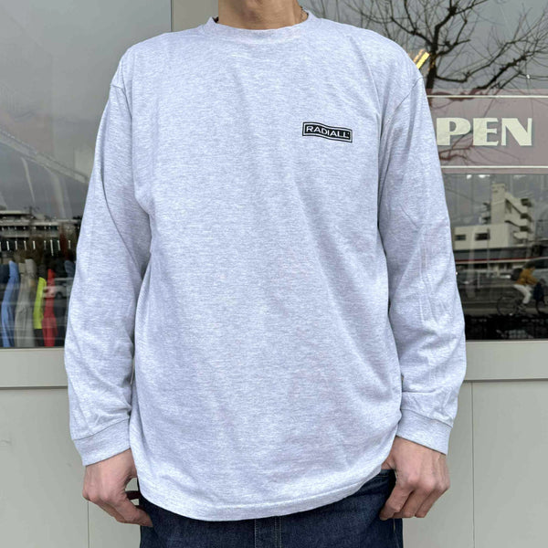 RADIALL - GUIDANCE - CREW NECK T-SHIRT L/S - FADED ASH