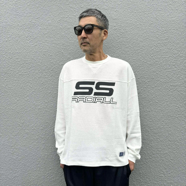 RADIALL - COUPE - FOOTBALL SHIRT L/S  - WHITE