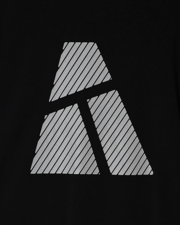 ARMY TWILL - 30/2 OE HALF SLEEVE PRINT TEE_AT - BLACK