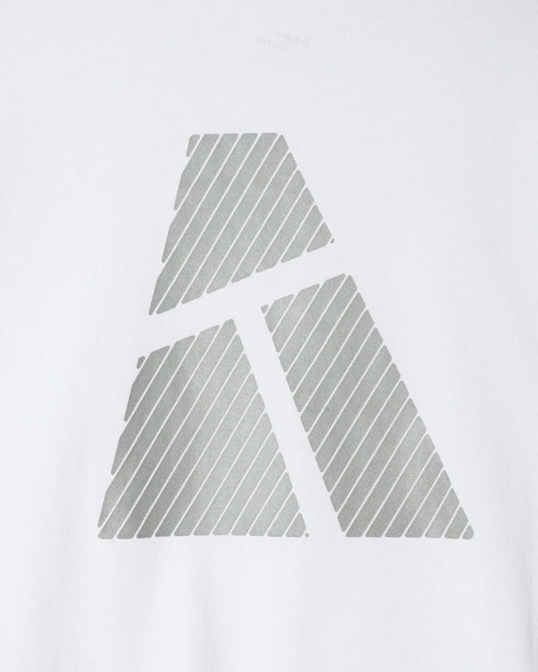 ARMY TWILL - 30/2 OE HALF SLEEVE PRINT TEE_AT - WHITE