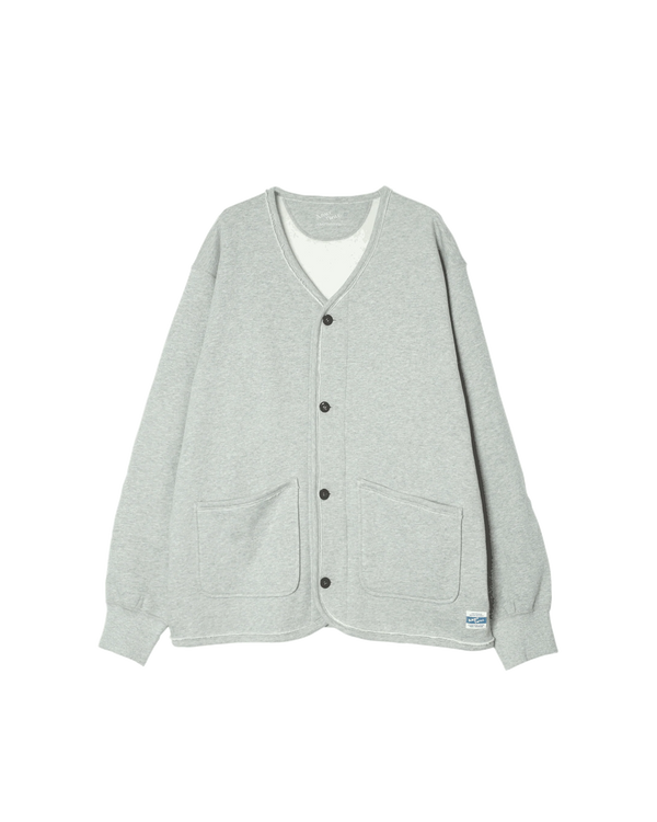 ARMY TWILL - SWEAT CARDIGAN - GRAY