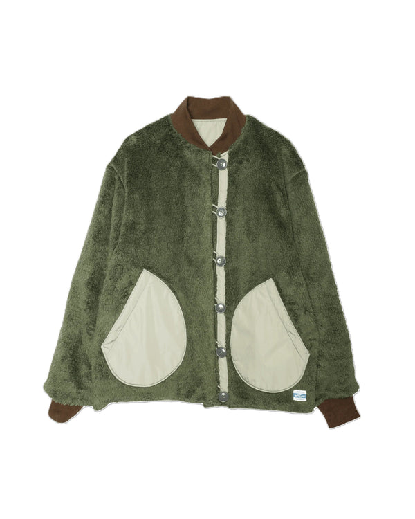 ARMY TWILL - PE WEATHER REVERSIBLE BLOUSON - GRAY