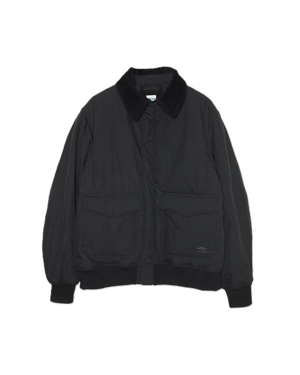 ARMY TWILL - COTTON NYLON BLOUSON - BLACK