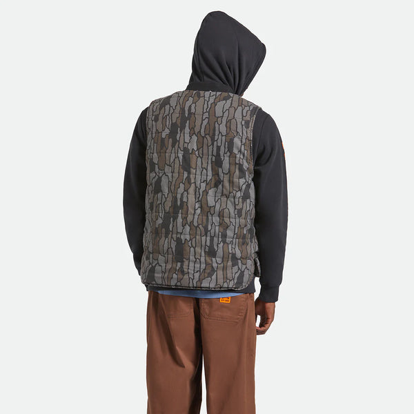 BRIXTON - BUILDRRS ABRAHAM REV VEST - BRAK CAMO