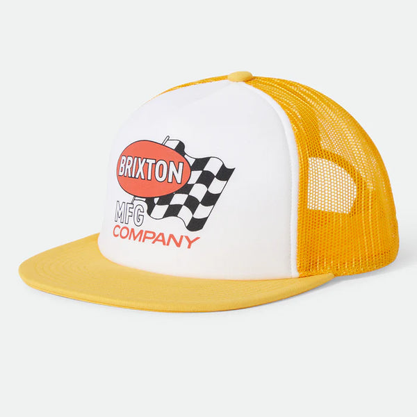 BRIXTON - COLLINS NP HP TRUCKER HAT-YELLOW/WHITE/YELLOW