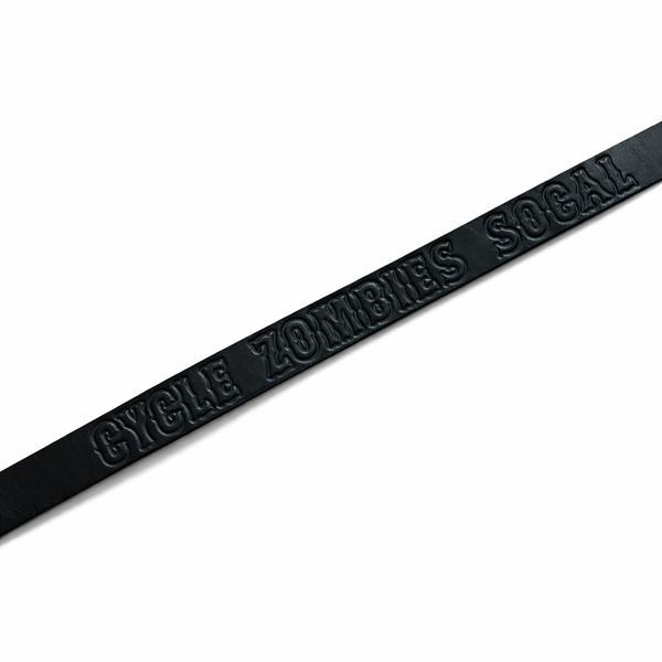 CYCLE ZOMBIES - ORIGINAL LEATHER BELT - BLACK