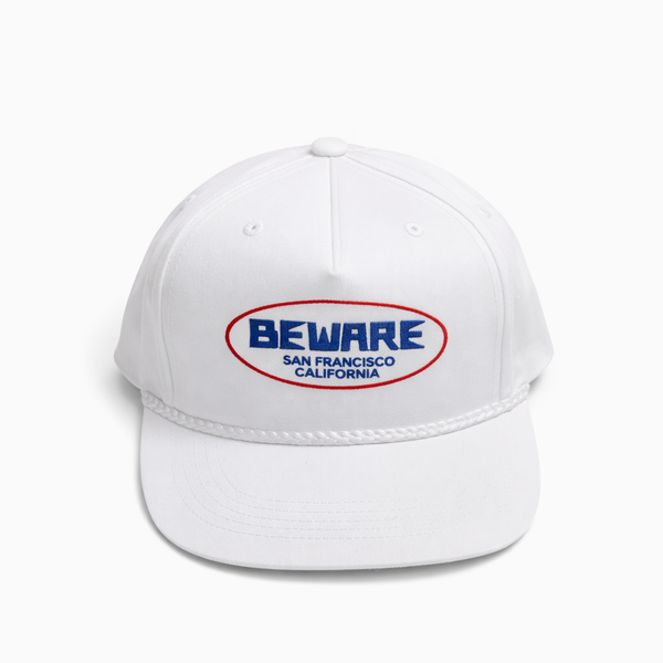 BEWARE CHOPPER - LOGO CAP - WHITE