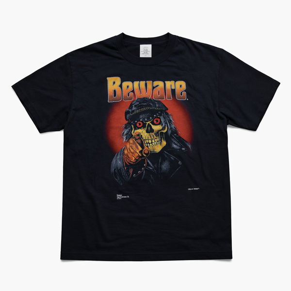 BEWARE CHOPPER - GRAPHIC LOGO  TEE - BLACK