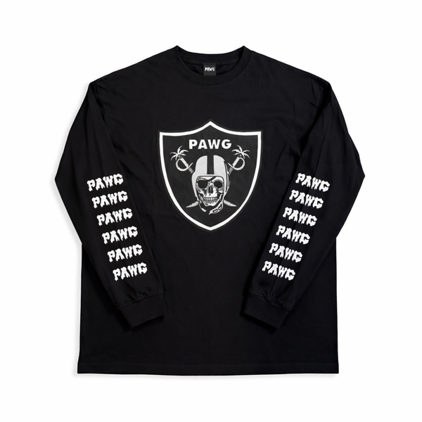 PAWG -  HORROR PAWGERS  L/S TEE - BLACK